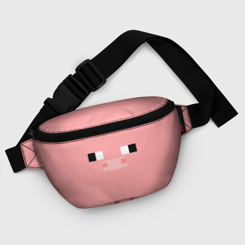 Поясная сумка 3D с принтом Minecraft Pig, фото #5