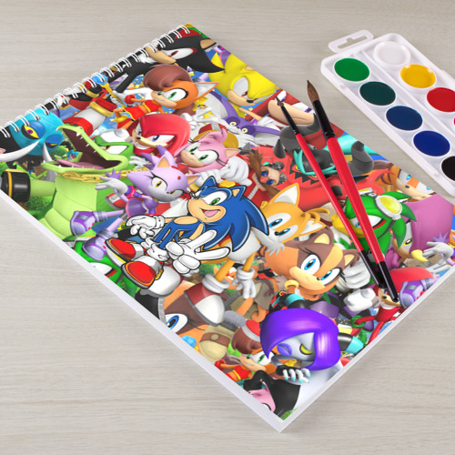 Альбом для рисования Sonic персонажи - фото 3