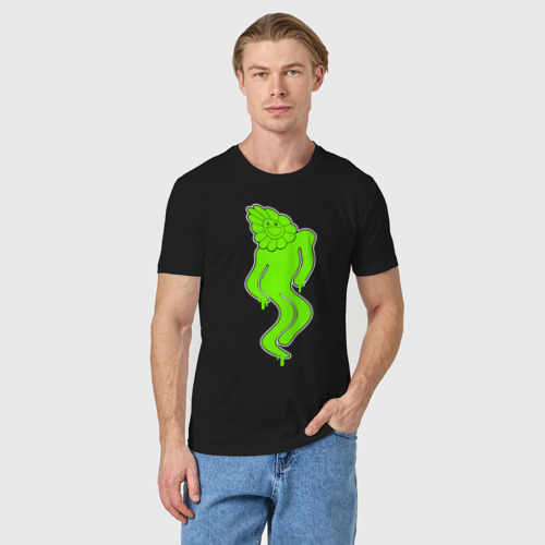 Мужская футболка хлопок MELTED BLOHSH, цвет черный - фото 3
