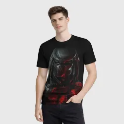 Мужская футболка 3D Predator хищник - фото 2