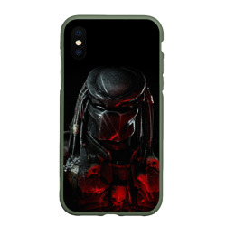 Чехол для iPhone XS Max матовый Predator хищник