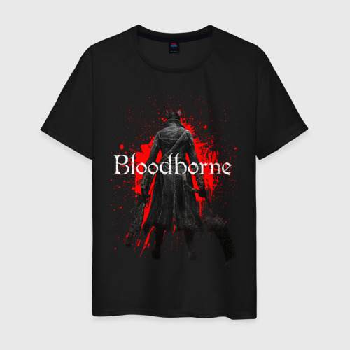 Мужская футболка хлопок Bloodborne., цвет черный