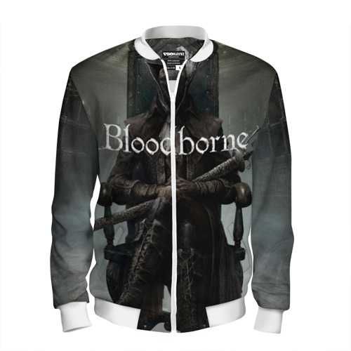 Мужской бомбер 3D Bloodborne, цвет белый