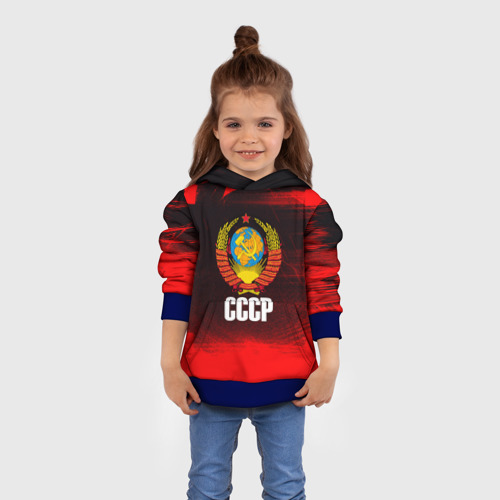 Детская толстовка 3D с принтом СССР, вид сбоку #3