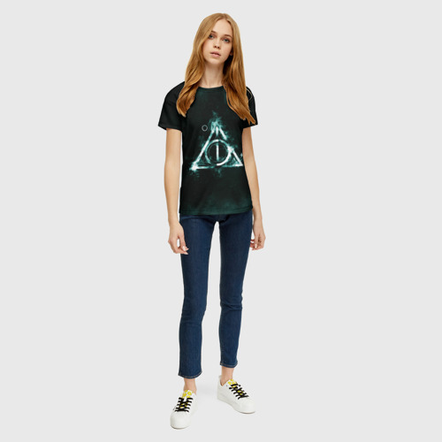 Женская футболка 3D Гарри Поттер, цвет 3D печать - фото 5