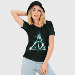 Женская футболка 3D Slim Гарри Поттер - фото 2
