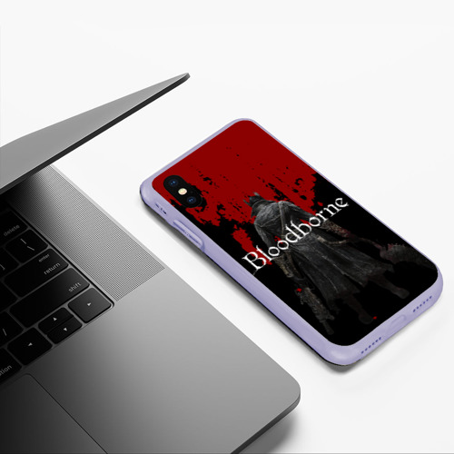 Чехол для iPhone XS Max матовый Bloodborne, цвет светло-сиреневый - фото 5