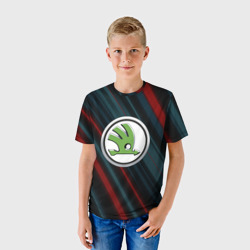 Детская футболка 3D Шкода большое лого - фото 2