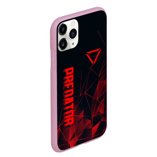 Чехол для iPhone 11 Pro Max матовый Predator, цвет розовый - фото 3