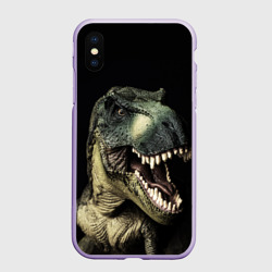 Чехол для iPhone XS Max матовый Динозавр T-Rex