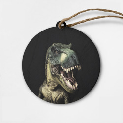 Деревянная игрушка круг Динозавр T-Rex