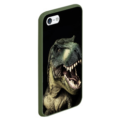 Чехол для iPhone 5/5S матовый Динозавр T-Rex - фото 2