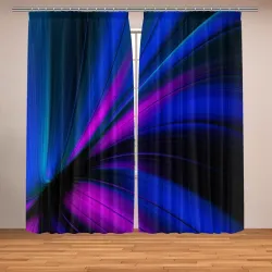 Фотошторы Неоновые волны neon stripes