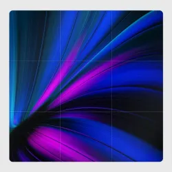 Магнитный плакат 3Х3 Неоновые волны neon stripes