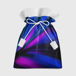 Подарочный 3D мешок Неоновые волны neon stripes