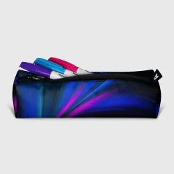 Пенал школьный 3D Неоновые волны neon stripes - фото 2