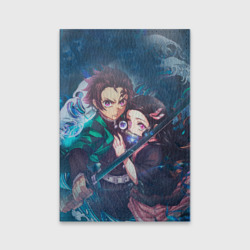 Обложка для паспорта матовая кожа Kimetsu no Yaiba защитник