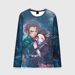 Мужской лонгслив 3D Kimetsu no Yaiba защитник