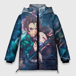 Женская зимняя куртка Oversize Kimetsu no Yaiba защитник