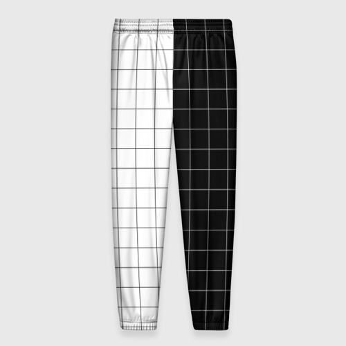 Мужские брюки 3D Black and White, цвет 3D печать - фото 2