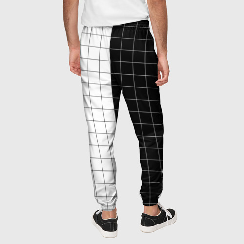 Мужские брюки 3D Black and White, цвет 3D печать - фото 5