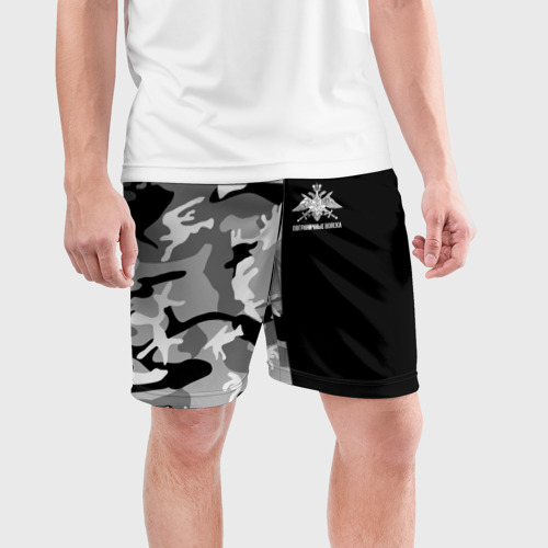 Мужские шорты спортивные Пограничные Войска камуфляж, цвет 3D печать - фото 3