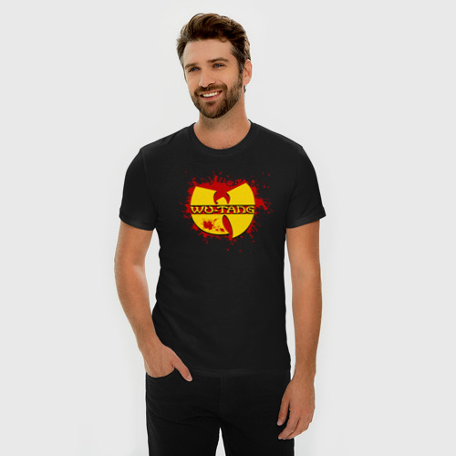Мужская футболка хлопок Slim Wu-Tang Clan, цвет черный - фото 3