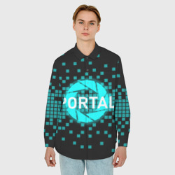 Мужская рубашка oversize 3D Portal - фото 2