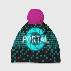 Шапка 3D c помпоном Portal