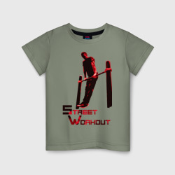Детская футболка хлопок Street Workout Выход Силой