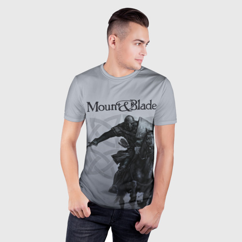 Мужская футболка 3D Slim Mount and Blade, цвет 3D печать - фото 3