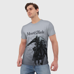 Мужская футболка 3D Mount and Blade - фото 2