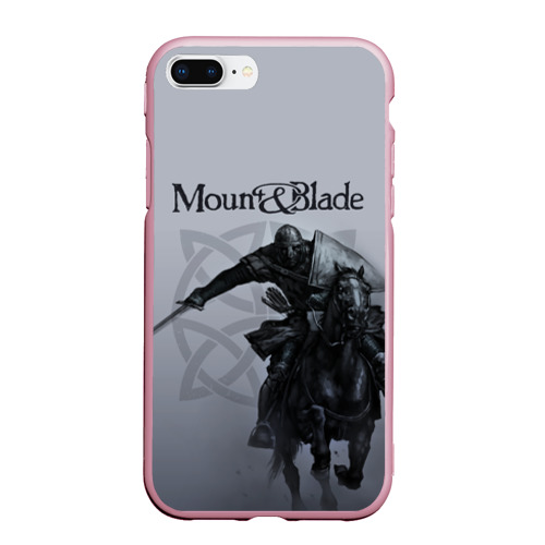 Чехол для iPhone 7Plus/8 Plus матовый Mount and Blade, цвет розовый