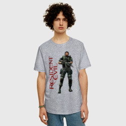 Мужская футболка хлопок Oversize Resident Evil game - фото 2