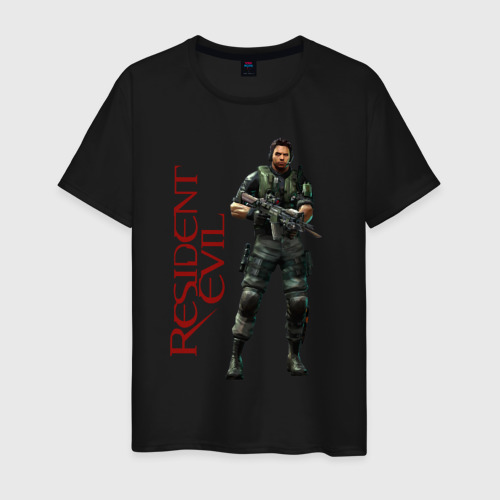 Мужская футболка хлопок Resident Evil game, цвет черный