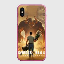 Чехол для iPhone XS Max матовый Serious Sam 4