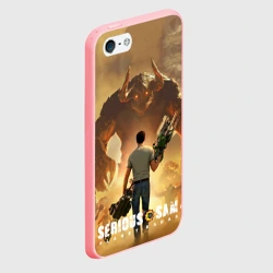 Чехол для iPhone 5/5S матовый Serious Sam 4 - фото 2