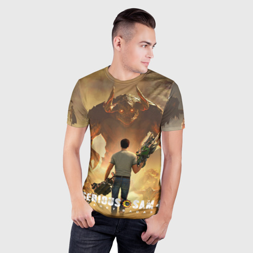 Мужская футболка 3D Slim Serious Sam 4, цвет 3D печать - фото 3