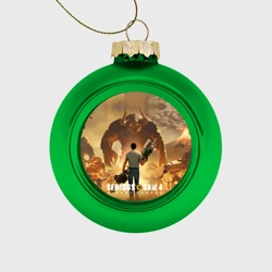 Ёлочный шар стеклянный/пластиковый Serious Sam 4