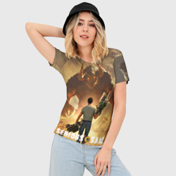 Женская футболка 3D Slim Serious Sam 4 - фото 2