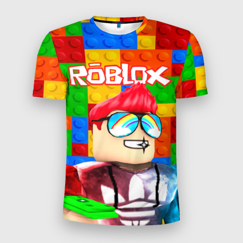 Мужская футболка 3D Slim Roblox [3], цвет 3D печать