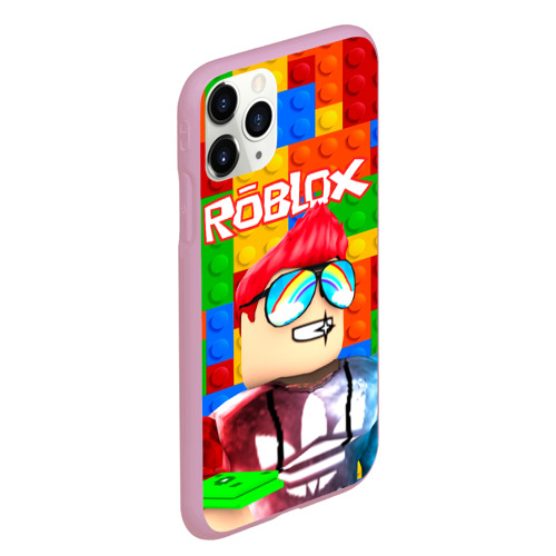 Чехол для iPhone 11 Pro Max матовый Roblox [3], цвет розовый - фото 3