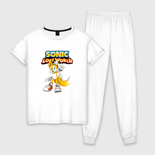 Женская пижама хлопок Sonic, цвет белый