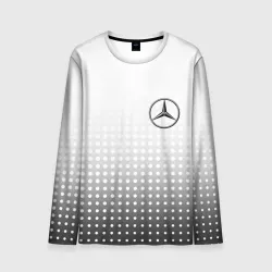 Мужской лонгслив 3D Mercedes-Benz
