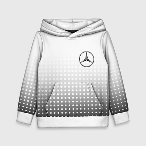 Детская толстовка 3D Mercedes-Benz, цвет белый