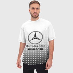Мужская футболка oversize 3D Mercedes-Benz - фото 2