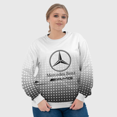 Женский свитшот 3D Mercedes-Benz, цвет 3D печать - фото 6