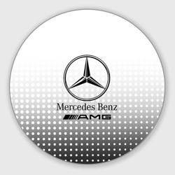 Круглый коврик для мышки Mercedes-Benz