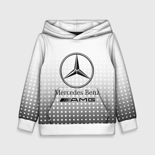 Детская толстовка 3D Mercedes-Benz, цвет белый