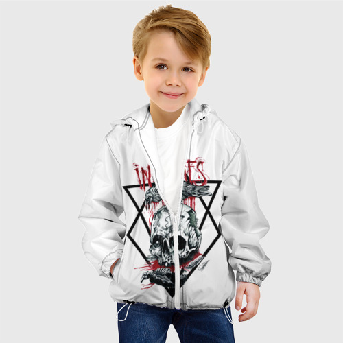 Детская куртка 3D In Flames, цвет белый - фото 3
